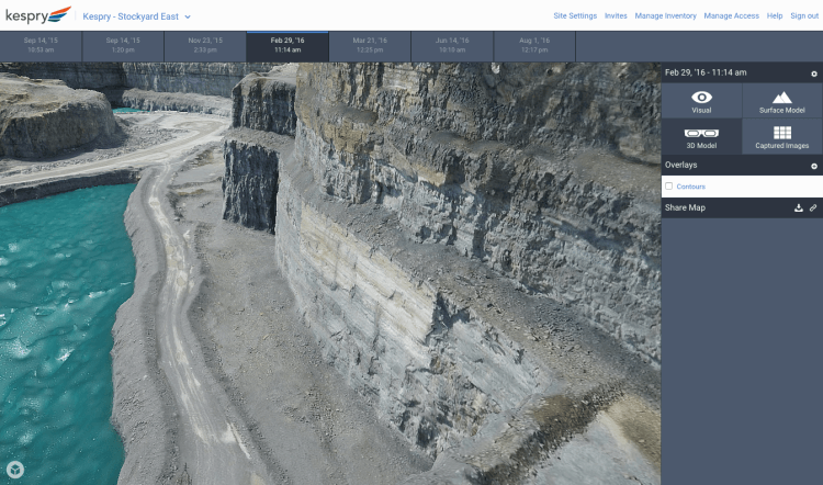 Kespry 3D Model Pit Mine Planning