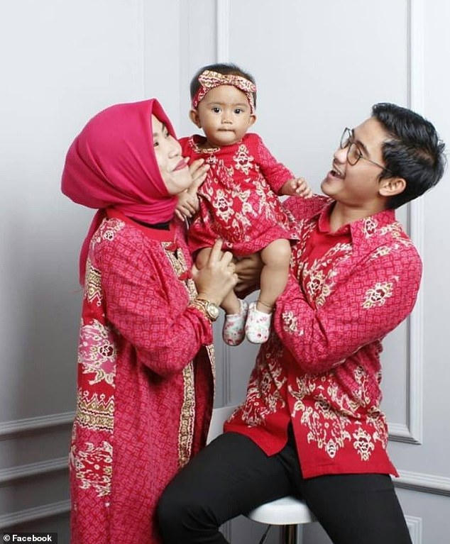 Rizal Gilang Sanusi Putra and wife Wita Seriani, both 26, were on board doomed Lion Air jet with their 15-month-old daughter Kyara when it crashed on Monday