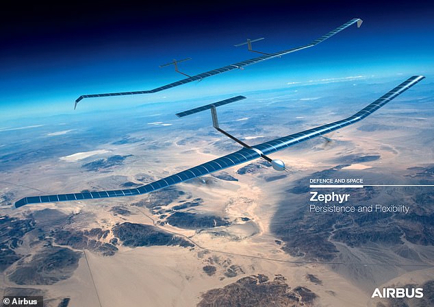 Last August, Airbus' Zephyr S managed to set a world record in its maiden voyage. The Zephyr S was able to stay 70,000 feet in the air for 25 days, 23 hours and seven minutes, setting a record for the longest continuous flight in Earth's atmosphere