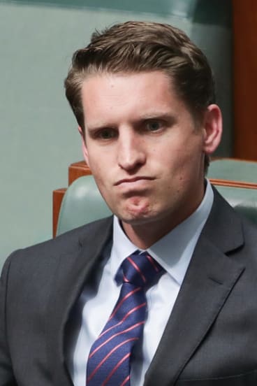 Liberal MP Andrew Hastie at Parliament House in Canberra.