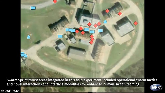 Through OFFSET, groups of up to 250 ground and air drones will be able to autonomously coordinate complex military raids, while human operators observe their movements from a computer interface
