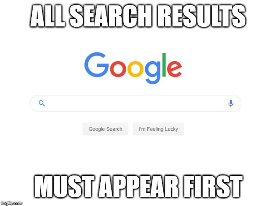 All Search Results Must Appear First