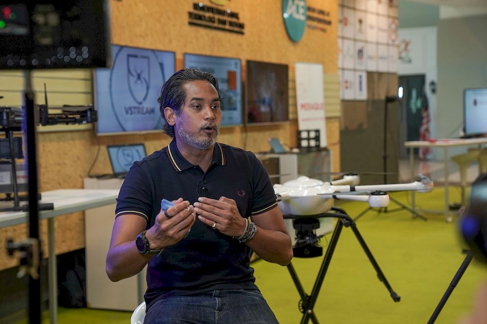 Khairy said drones can deliver medicine to hard-to-access rural areas that are affected by floods. — Picture courtesy of MaGIC