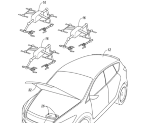 Drones jump start car Ford Patent