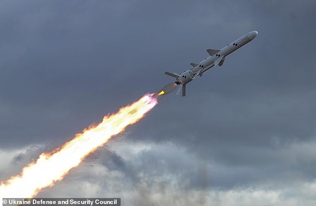 A Neptune anti-ship missile is pictured