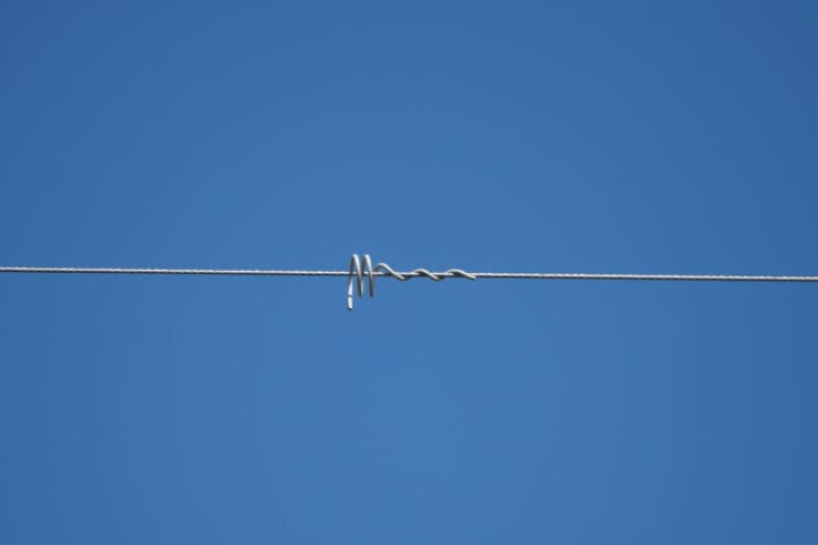 One of the Bird-Flight Diverters, installed on a power line