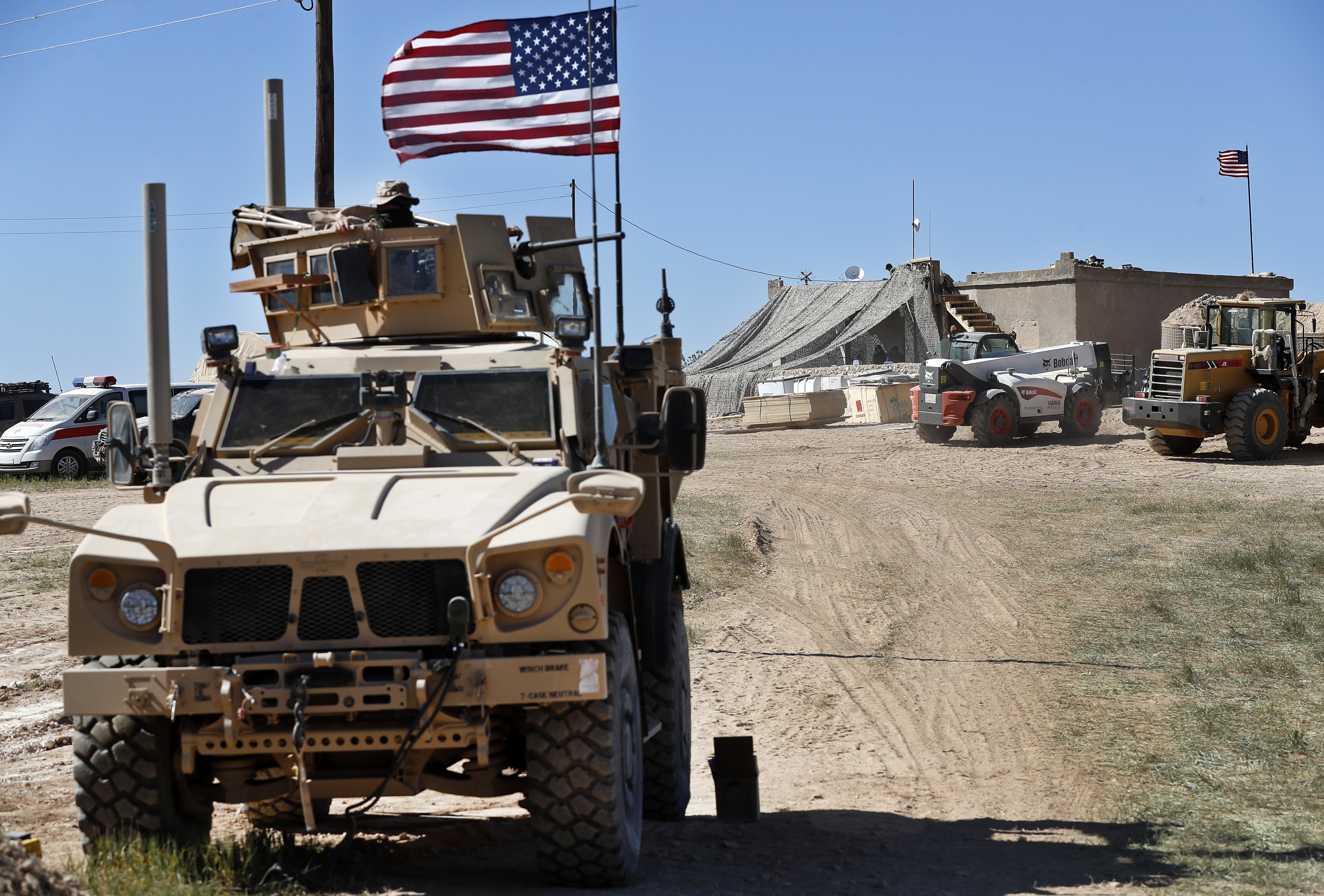 A US military base in Syria has been struck by rockets