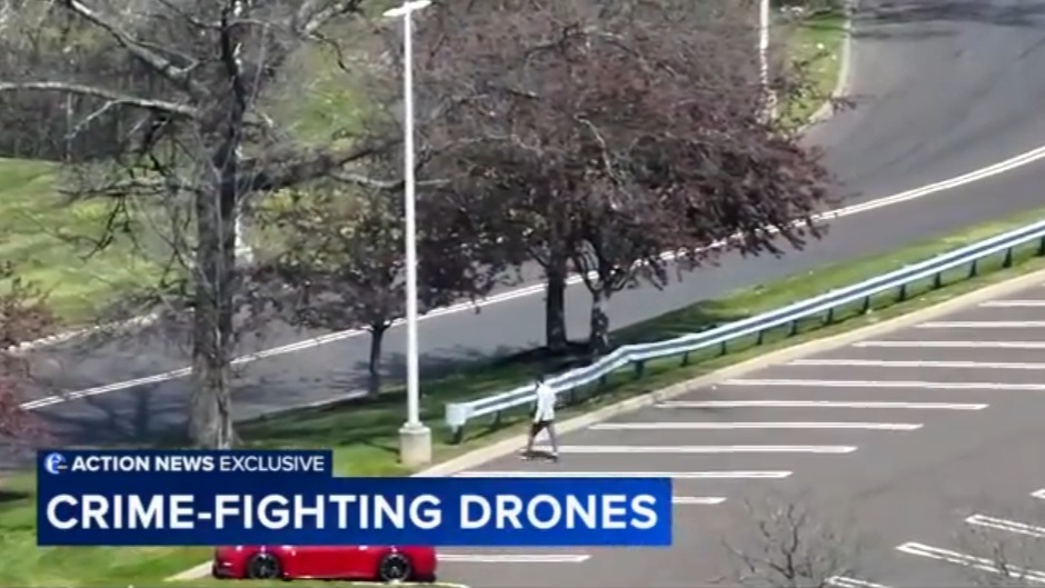 Once the drone operator locates a perpetrator, they keep tabs on the individual until on the ground law enforcement can apprehend them