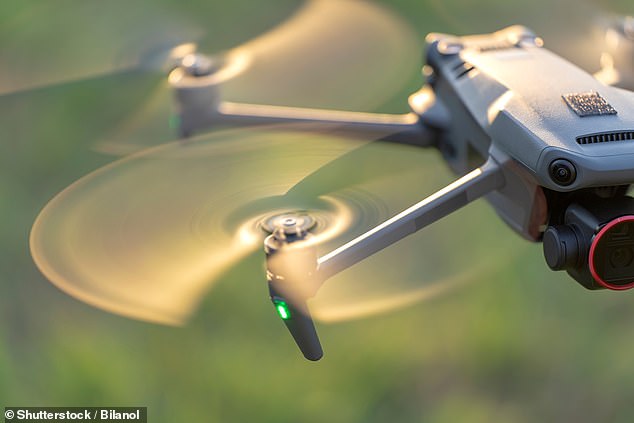 Up in the air: Tekever has a contract alerting the Home Office to small boats from a base in Kent, and sells drones for reconnaissance in Ukraine